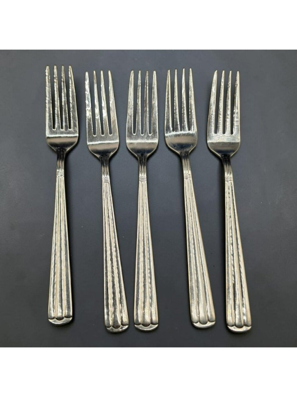 Wallace Centennial 18/10 Korea Set Of 5 Vintage Dinner Forks